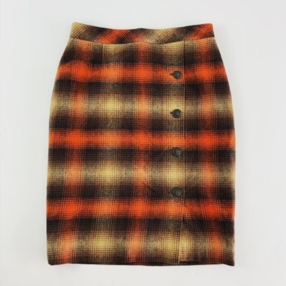 Classiques Entier Dresses & Skirts - Classiques Entier Plaid Blend Pencil Skirt
